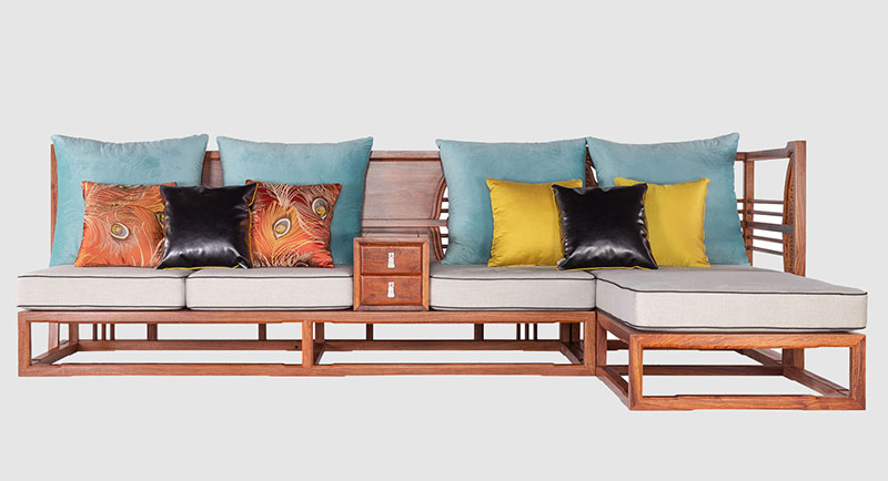 万州中式家居装修实木沙发组合家具效果图